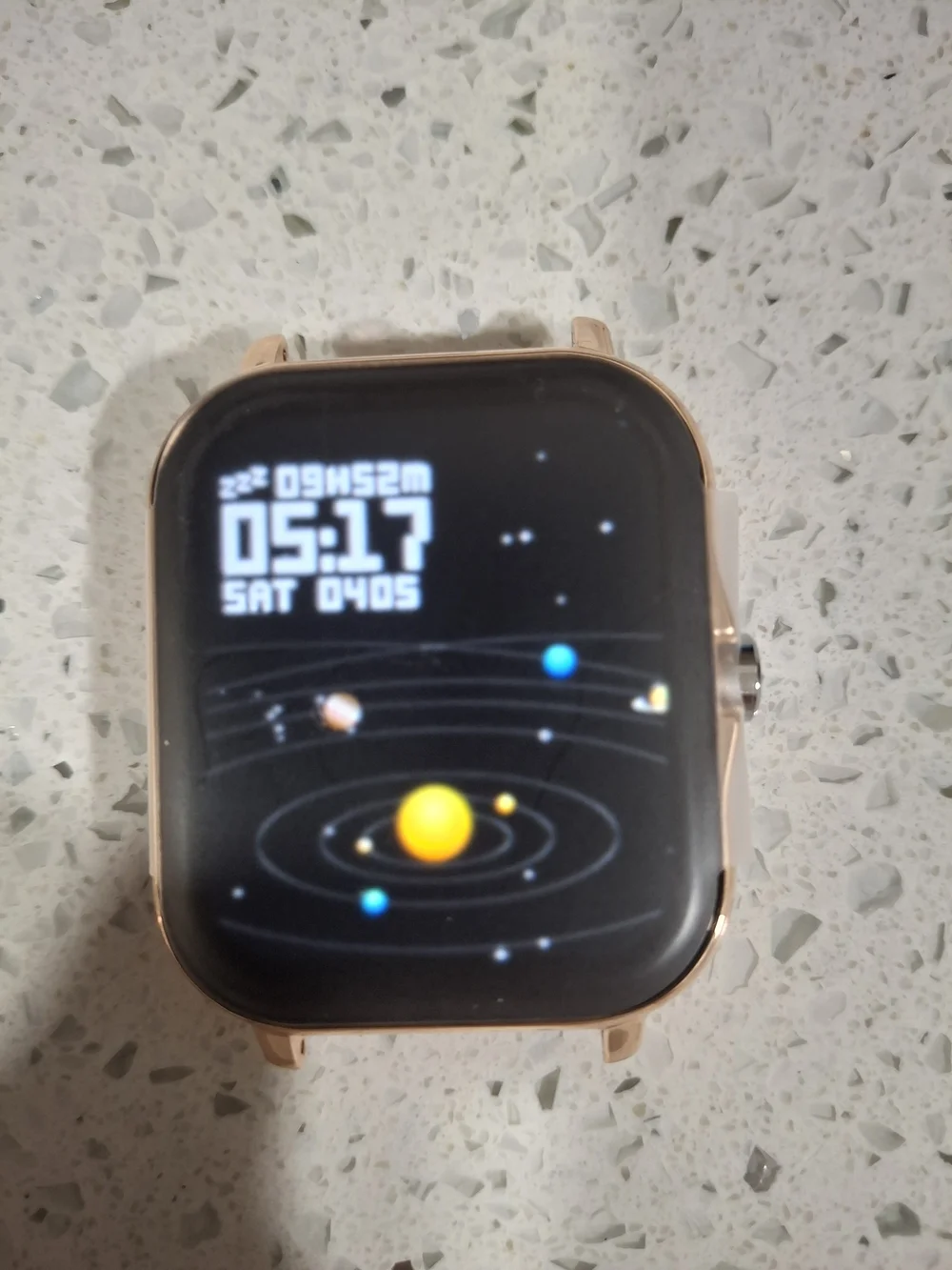 Smartwatch - Golden Beige Silicone Band